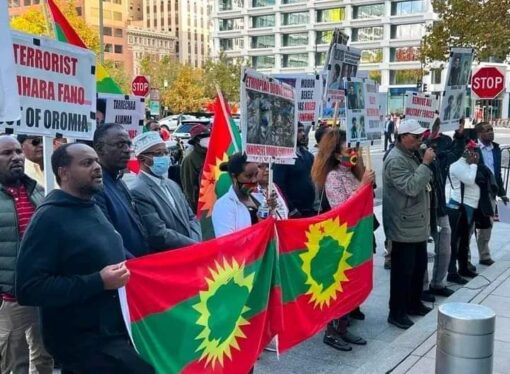 <strong>Amerikaa Washingiten DC.tti Guyyaa Har’aa Sadaasa 02,2022 Hawaasni Oromoo Hiriira Mormii Sirna PP Geggeesse.</strong>