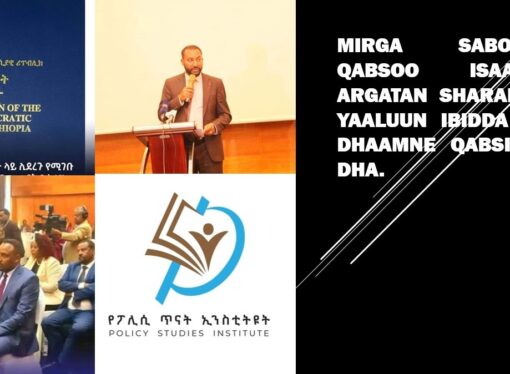 Mirga Sabootni Qabsoo Isaaniin Argatan Sharafuuf Yaaluun Ibidda Hin Dhaamne Qabsiisuu Dha.